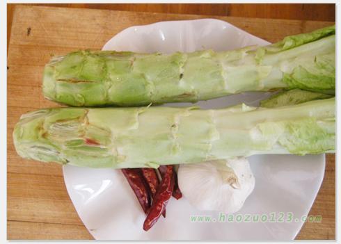 蒜泥莴笋丝的做法（素菜）